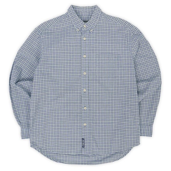 画像1: 00's Eddie Bauer ボタンダウンシャツ “Blue Plaid” (1)