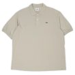 画像1: 90's LACOSTE ポロシャツ “DESIGNED IN FRANCE / SAND BEIGH” (1)