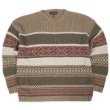 画像1: 90's LIBERTY SWEATERS 総柄 コットンニット "MADE IN USA" (1)