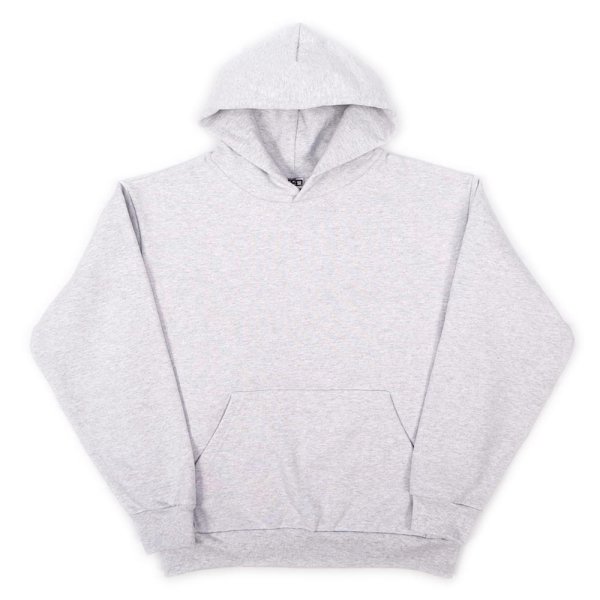 画像1: LOS ANGELES APPAREL 14oz. HEAVY FLEECE HOODED PULLOVER SWEATSHIRT “ASH GRAY” (1)