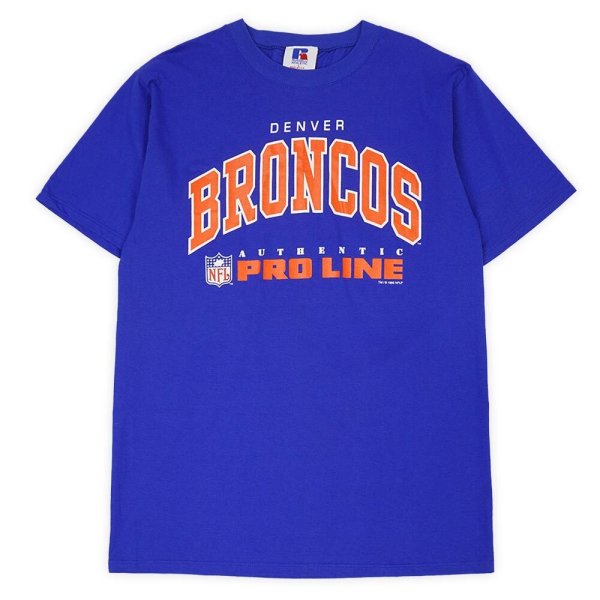 画像1: 90's DENVER BRONCOS ロゴTシャツ "Russell body / MADE IN USA / DEADSTOCK" (1)