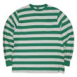 画像1: 90's LANDS' END L/S ボーダー柄 ポケットTシャツ "MADE IN USA" (1)