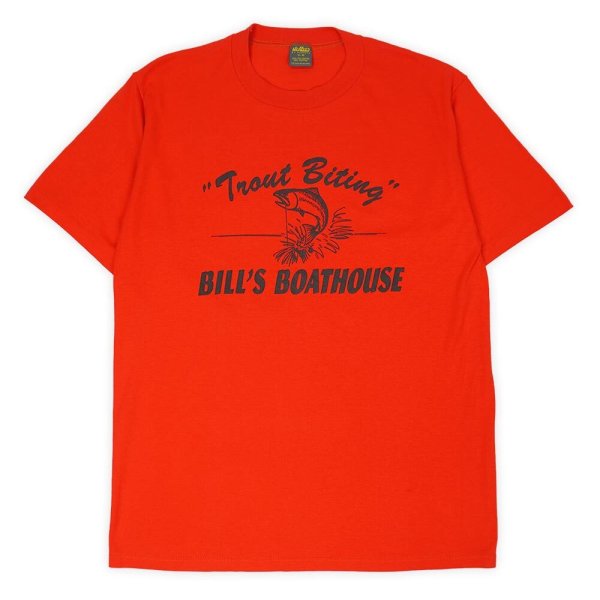 画像1: 80's Bill's BOATHOUSE プリントTシャツ "JERZEES by RUSSELL / MADE IN USA" (1)