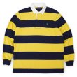 画像1: 00's Polo Ralph Lauren ボーダー柄 ラガーシャツ “NAVY × YELLOW” (1)