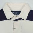 画像3: 00's Polo Ralph Lauren ワイドボーダー柄 ラガーシャツ "NAVY×WHITE" (3)