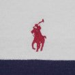 画像4: 00's Polo Ralph Lauren ワイドボーダー柄 ラガーシャツ "NAVY×WHITE" (4)