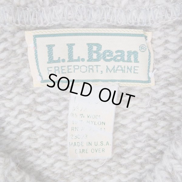 画像3: 80's L.L.Bean ワイドボーダー柄 ウールニット "L-LONG / MADE IN USA" (3)