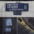 画像4: 90's Polo Ralph Lauren 2タック 太畝コーデュロイトラウザー “ANDREW PANT / DARK NAVY” (4)