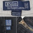 画像4: 90's Polo Ralph Lauren 2タック 太畝コーデュロイトラウザー "ANDREW PANT / DARK NAVY" (4)