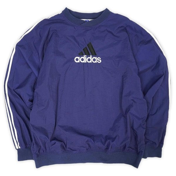 画像1: 90's adidas ナイロンプルオーバー (1)