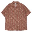 画像1: 90's Brooks Brothers S/S 総柄 リネンオープンカラーシャツ (1)