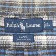 画像2: 90's Polo Ralph Lauren ヘビーネル ボタンダウンシャツ “BLAKE / Ombre Plaid” (2)