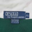 画像2: 90's Polo Ralph Lauren スウェット ラガーシャツ "GREEN×NAVY" (2)