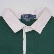 画像5: 90's Polo Ralph Lauren スウェット ラガーシャツ "GREEN×NAVY" (5)