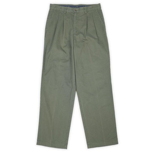 画像1: 00's DOCKERS 2タック チノトラウザー "OLIVE / W33 L32" (1)