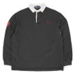 画像1: 90's Polo Ralph Lauren ラガーシャツ "BLACK / Old English Logo" (1)