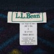 画像2: 80's L.L.Bean 総柄 フリーススウェット “BLACK BASE” (2)