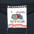 画像3: 80's Fruit of the loom カレッジロゴ スウェット "MADE IN USA / BLACK" (3)