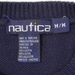 画像2: 90's NAUTICA ワイドボーダー柄 コットンニット (2)