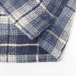 画像4: 90's ST JOHN'S BAY オンブレチェック柄 ヘビーネルシャツ "NAVY Plaid" (4)