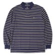 画像1: 90's Polo Ralph Lauren ボーダー柄 L/S ポロシャツ (1)