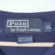 画像2: 90's Polo Ralph Lauren ボーダー柄 L/S ポロシャツ (2)