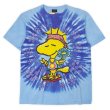 画像1: 90's PEANUTS タイダイ染め キャラクタープリントTシャツ "WOODSTOCK / MADE IN USA" (1)