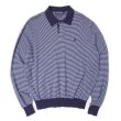 画像1: 90's Polo Ralph Lauren マルチボーダー柄 ニットポロ "POLO GOLF / COTTON×CASHMERE" (1)