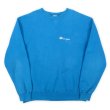 画像1: 90's Champion 前V スウェット "BLUE / MADE IN USA" (1)