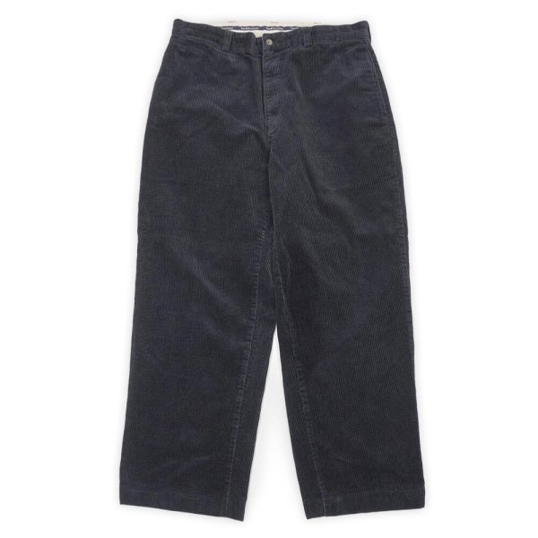 画像1: 90's Polo Ralph Lauren ノータック 太畝コーデュロイトラウザー “DARK NAVY / PHILIP PANT” (1)