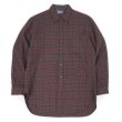 画像1: 50-60's PENDLETON 3点留め ウールボタンダウンシャツ “BLACK × RED Plaid” (1)