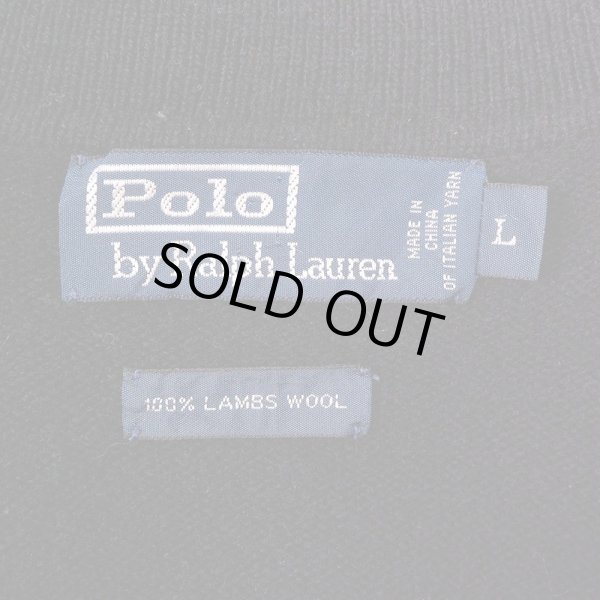 90-00's Polo Ralph Lauren ニットポロ “BLACK”mtp07212101757985