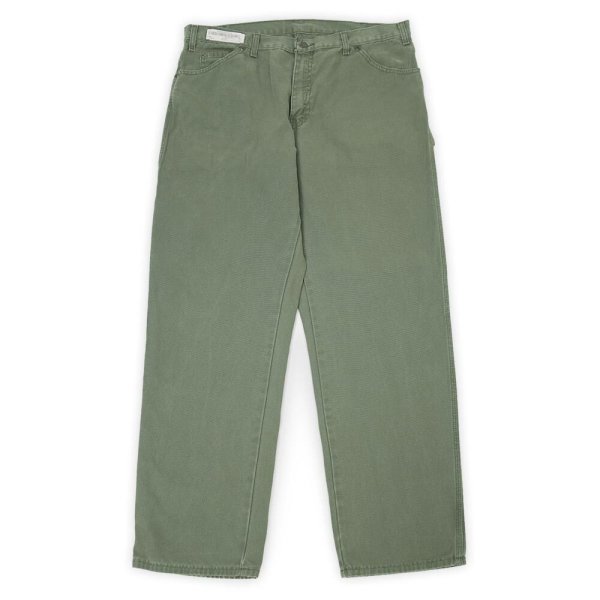 画像1: 00's Dickies ダックペインターパンツ "MOSS GREEN" (1)