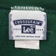 画像2: 90's Lee CROSS GRAIN リバースウィーブタイプ ブランクスウェット "GREEN" (2)