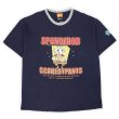 画像1: Early 00's SPONGE BOB リンガーTシャツ (1)