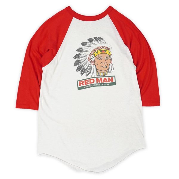 画像1: 80's REDMAN ロゴプリント ラグランTシャツ "MADE IN USA" (1)