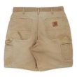 画像2: Early 00's Carhartt ダックペインターショーツ "BROWN / MADE IN USA" (2)