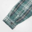 画像4: 90's TOWNCRAFT キルティングライナー ネルシャツ "Green Plaid" (4)