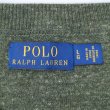 画像2: 00's Polo Ralph Lauren コットンニット "Heather Olive" (2)