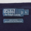 画像2: 00's Polo Ralph Lauren コットンニット "Navy" (2)