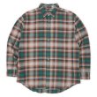 画像1: 00's Pendleton フランネル ボタンダウンシャツ "MASON / Green Omble Plaid" (1)