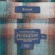 画像2: 00's Pendleton フランネル ボタンダウンシャツ "MASON / Green Omble Plaid" (2)