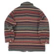 画像2: Late 90's Woolrich ネイティブボーダー柄 ウールハーフコート (2)