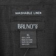 画像2: 00's BRUNO S/S オープンカラー リネンシャツ "BLACK / DEADSTOCK" (2)