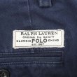 画像3: 00's Polo Ralph Lauren ノータック チノトラウザー "NAVY / W32 L32" (3)