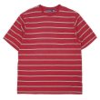 画像1: 90's PURITAN マルチボーダー ポケットTシャツ "RED" (1)
