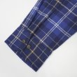 画像4: 90's ST JOHN'S BAY フランネル ボタンダウンシャツ "Blue Plaid / DEADSTOCK" (4)