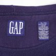 画像2: 90's OLD GAP 前V ブランクスウェット "FADE NAVY" (2)