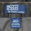 画像4: 90's Polo Ralph Lauren 2タック 太畝コーデュロイトラウザー "Dark Brown / ANDREW PANT" (4)