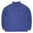 画像1: 90's OLD GAP タートルネック カットソー "BLUE / with Pocket" (1)